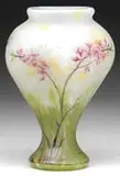 Daum, Cameo & Enameled Vase