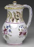 Faience Mystery Pitcher by Galle, sold Dec 2011