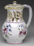 Faience Mystery Pitcher by Galle, sold Dec 2011