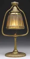 Linenfold Desk Lamp by Tiffany Studios, sold Dec 2011