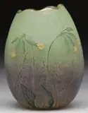 Daum, French Cameo Broken Egg Vase