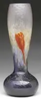 Daum, Wheel Carved Crocus Vase