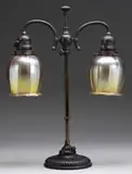 Tiffany Studios, Adjustable Double Student Lamp