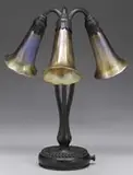 3-Lite Lily Shower Lamp by Tiffany Studios, sold Dec 2011