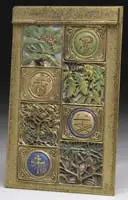 Polychrome Bookmark Notepad by Tiffany Studios, sold Dec 2011