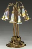 10-Light Lily Lamp by Tiffany Studios, sold Dec 2011