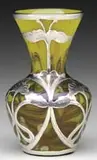 Loetz, Silver Overlay Vase