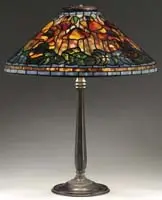 Tiffany Studios, Poppy Table Lamp