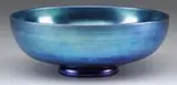 Blue Aurene Bowl by Alexander Joseph von Steuben, sold Jun 2010