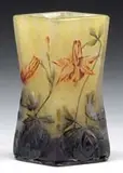 Daum, Cameo and Enameled Vase