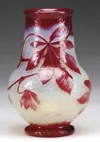 Martele Vase by Daum, sold Jun 2010