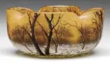 Daum, Winter Scene Bowl