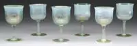 Pastel Goblets by Tiffany Studios, Favrile”, sold Jun 2010