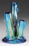 Blue Aurene Stump Vase by Alexander Joseph von Steuben, sold Nov 2009