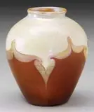 Decorated Art Glass Vase by Tiffany Studios, sold Nov 2009