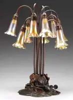 10 Light Lily Lamp by Tiffany Studios, sold Nov 2009