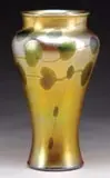 Decorated Art Glass Vase by Tiffany Studios, sold Nov 2009