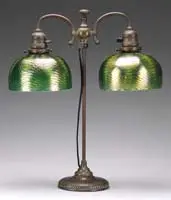 Double Student Lamp by Tiffany Studios, sold Nov 2009
