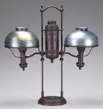 Moorish Double Student Lamp by Tiffany Studios, sold Nov 2009