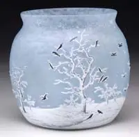 Blackbird Vase by Daum, sold Nov 2009