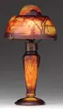 Daum, French Cameo Nautical Lamp