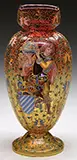 Mary Moser, Decorated Amberina Vase