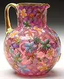 Mary Moser, Opalescent Decorated Pitcher