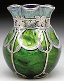 Loetz, Titania Overlay Vase