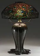 Tiffany Studios, Peacock Table Lamp