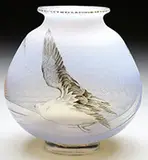 Daum, Seagull Vase