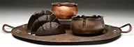 Hammered Copper by Roycroft, Lot consists of four pieces of Roycroft hammered copper, sold Nov 2013