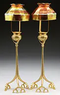 Root Candlesticks by Tiffany Studios, sold Nov 2013