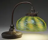 Tiffany Studios, Damascene Piano Lamp