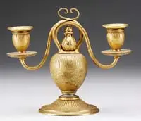 Double Candlestick by Tiffany Studios, sold Jun 2008