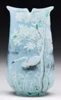 Swan Vase by Daum, sold Jun 2008