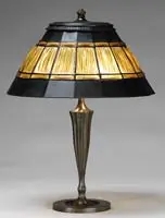 Linenfold Table Lamp by Tiffany Studios, sold Jun 2008