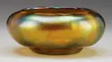 Gold Aurene Bowl by Alexander Joseph von Steuben, sold Jun 2008