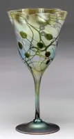 Alexander Joseph von Steuben, Aurene Millefiori Flower Form Vase