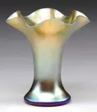 Aurene Fluted Vase by Alexander Joseph von Steuben, sold Jun 2007