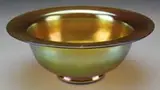 Gold Aurene Bowl by Alexander Joseph von Steuben, sold Jun 2007