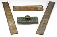 Zodiac Desk Items by Tiffany Studios, Includes a rocker blotter with bronze patina, sold Jun 2007