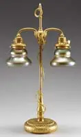 Double Student Lamp by Tiffany Studios, sold Jun 2007