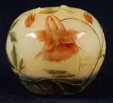 Daum, Cameo & Enamel Miniature Rose Bowl