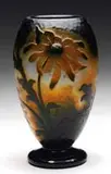 Daum, Wheel-Carved Vase with Applications