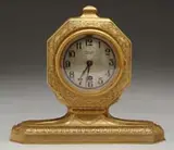 Tiffany Studios, Bronze Mantel Clock