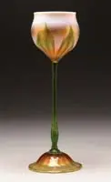 Flower Form by Tiffany Studios, Favrile 8133” also carries the remainder of an original Tiffany paper label, sold Jun 2006