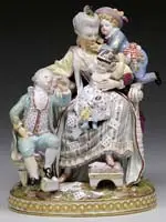 Meissen, Figural Group of Family