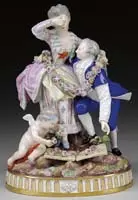 Meissen, Figural Group, “The Broken Bridge