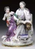 Figural Group by Meissen, sold Feb 2012