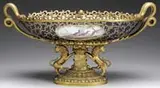 Sèvres, Center Bowl with Lion and Serpent Mounts
